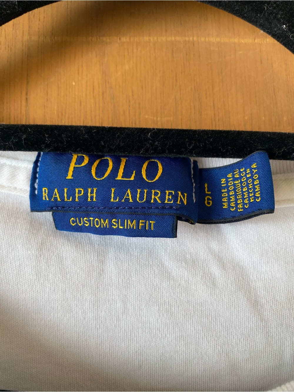 Ralph Lauren White Short-Sleeve Crew Neck Tee with Embroidered Polo - Picture 3 of 4